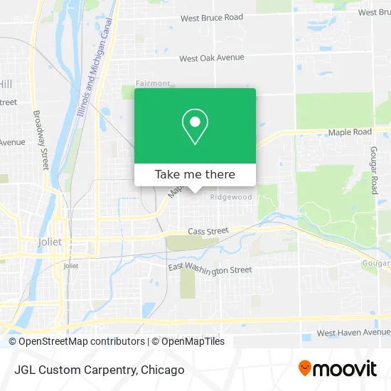 JGL Custom Carpentry map