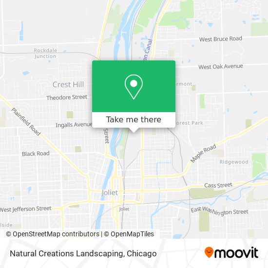 Natural Creations Landscaping map