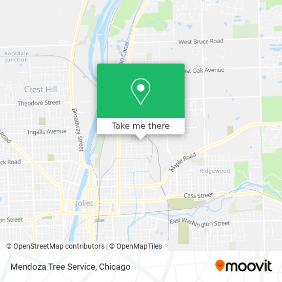 Mapa de Mendoza Tree Service