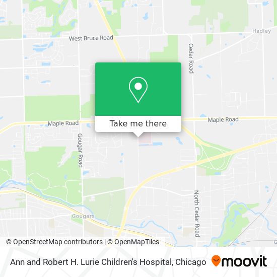 Ann and Robert H. Lurie Children's Hospital map