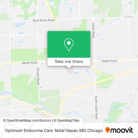 Optimum Endocrine Care: Nidal Hasan, MD map