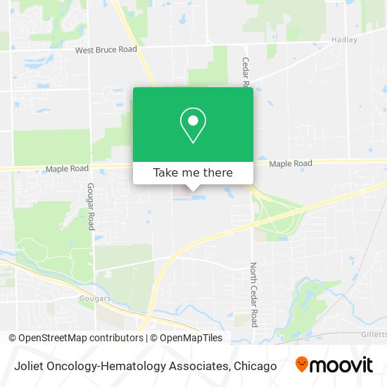 Joliet Oncology-Hematology Associates map