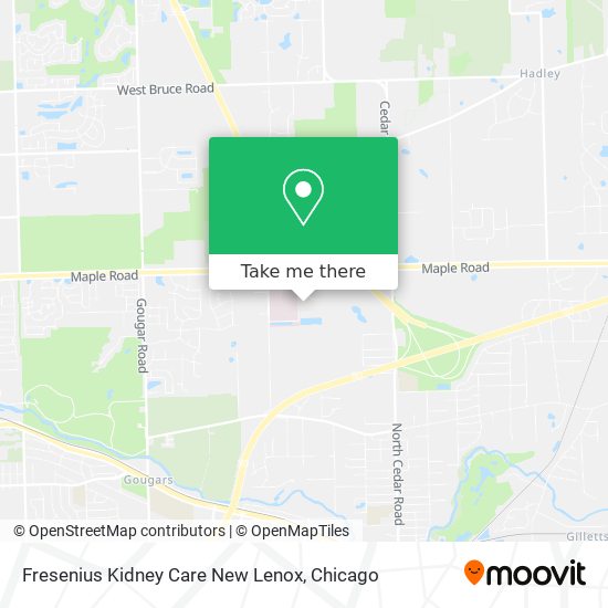 Fresenius Kidney Care New Lenox map