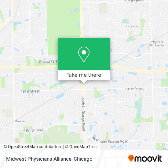 Midwest Physicians Alliance map