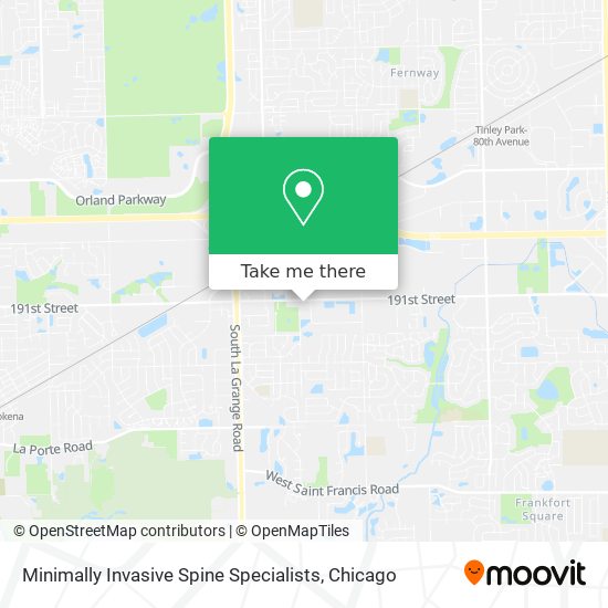 Minimally Invasive Spine Specialists map