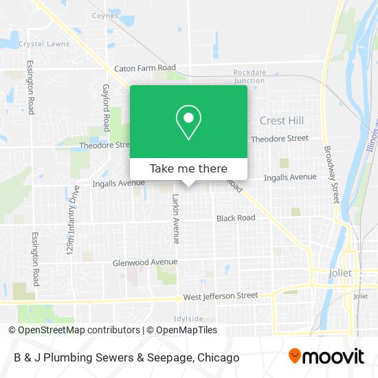 B & J Plumbing Sewers & Seepage map