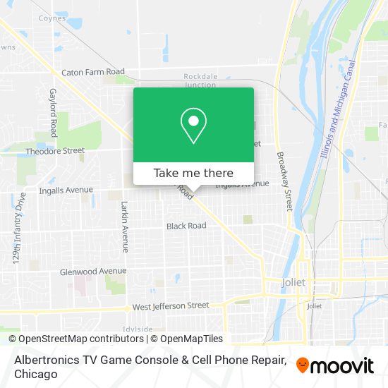 Albertronics TV Game Console & Cell Phone Repair map