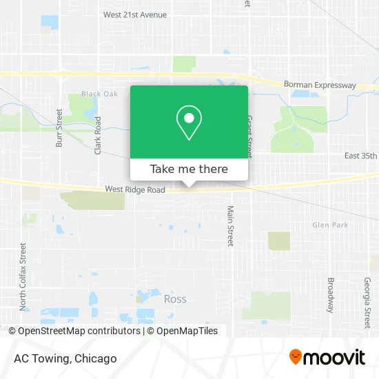 AC Towing map