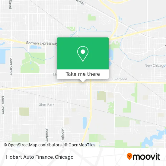 Hobart Auto Finance map