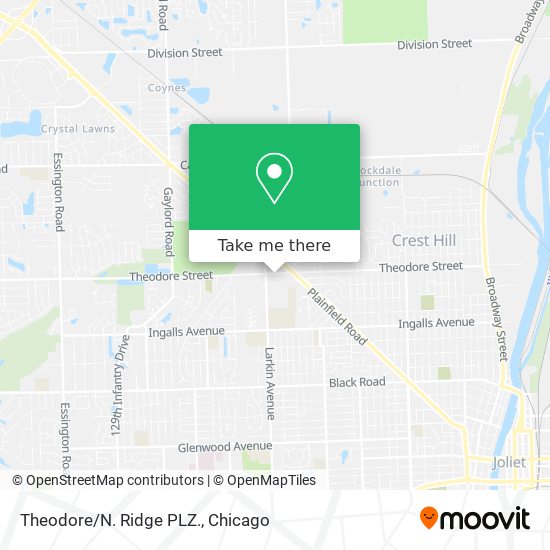 Theodore/N. Ridge PLZ. map