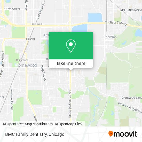 Mapa de BMC Family Dentistry