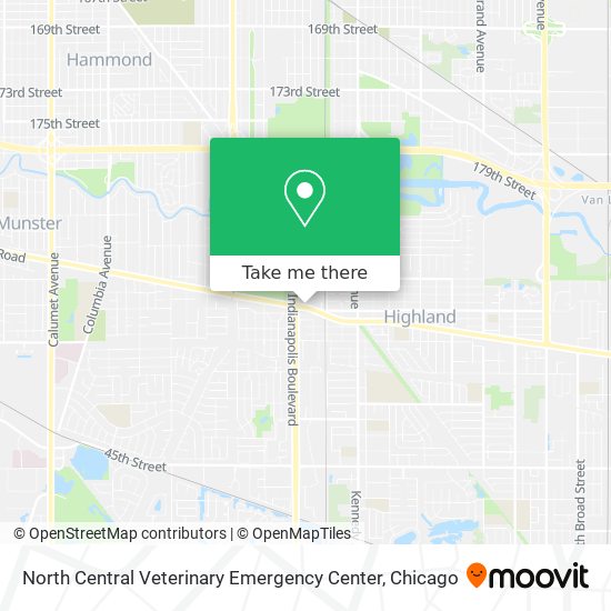 Mapa de North Central Veterinary Emergency Center