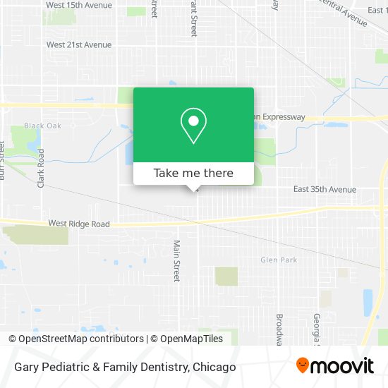 Gary Pediatric & Family Dentistry map