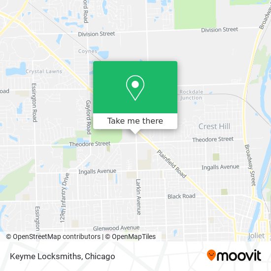 Keyme Locksmiths map