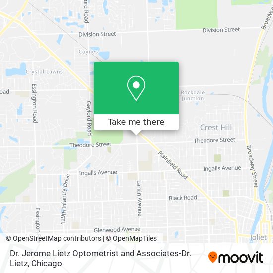 Dr. Jerome Lietz Optometrist and Associates-Dr. Lietz map