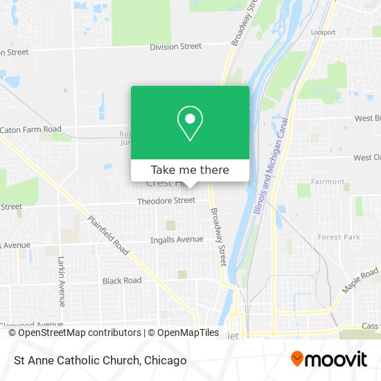 St Anne Catholic Church map