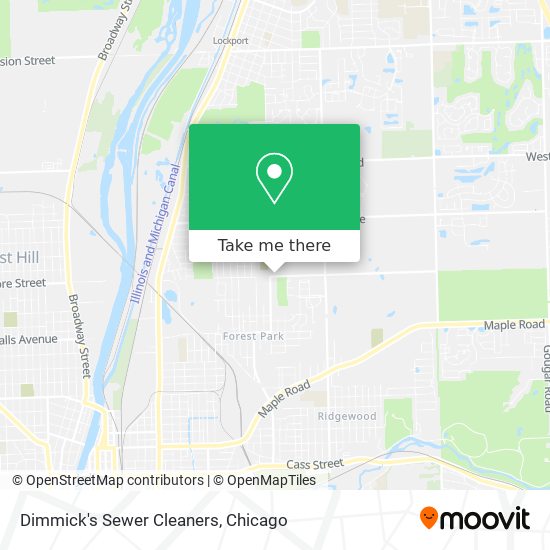 Dimmick's Sewer Cleaners map