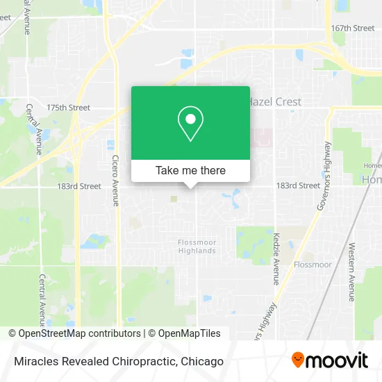 Miracles Revealed Chiropractic map