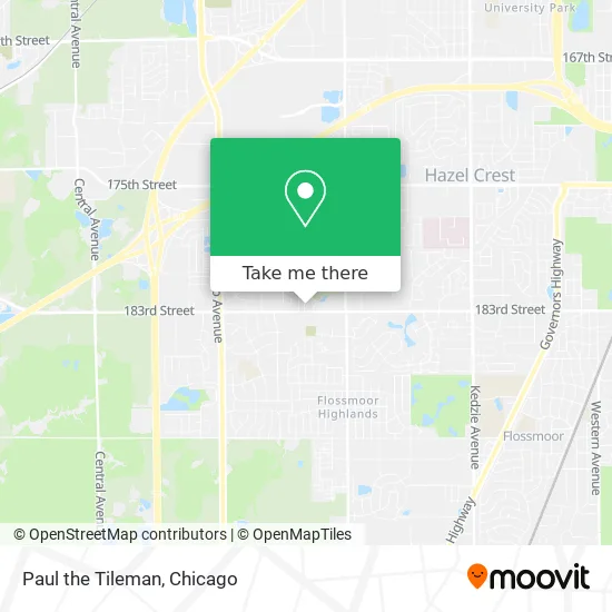 Paul the Tileman map