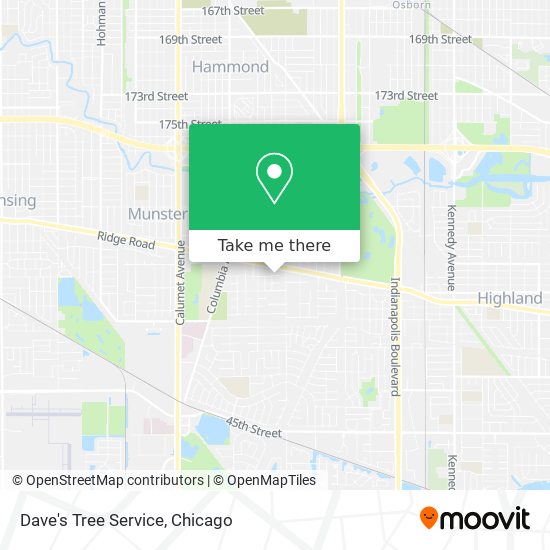 Dave's Tree Service map