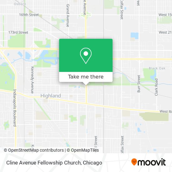 Mapa de Cline Avenue Fellowship Church