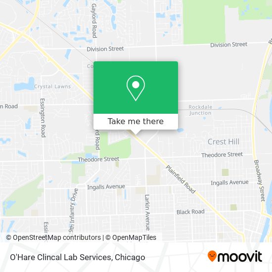 O'Hare Clincal Lab Services map