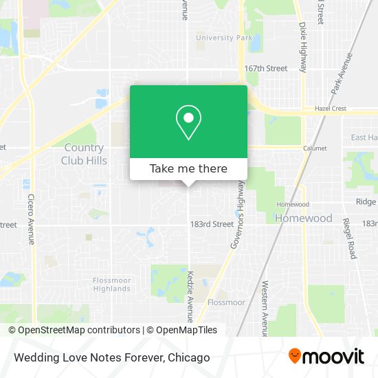 Wedding Love Notes Forever map