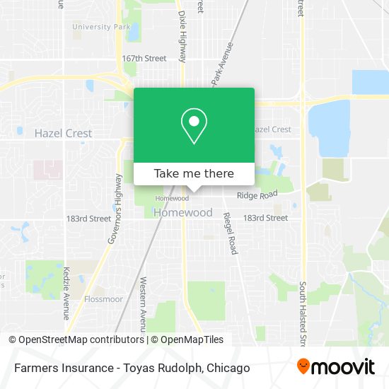 Farmers Insurance - Toyas Rudolph map