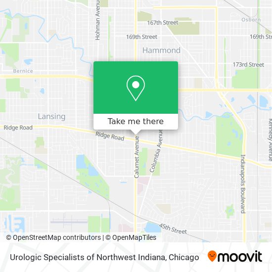 Urologic Specialists of Northwest Indiana map