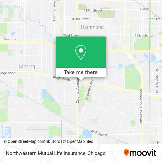 Mapa de Northwestern Mutual Life Insurance