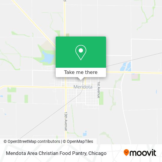 Mendota Area Christian Food Pantry map
