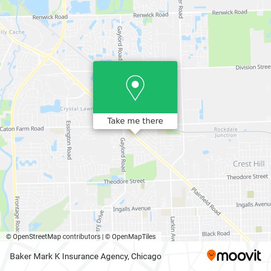 Baker Mark K Insurance Agency map