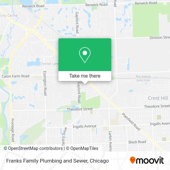 Franks Family Plumbing and Sewer map