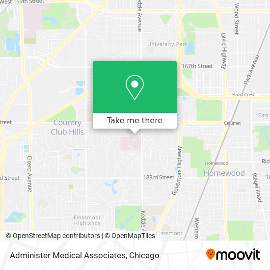 Administer Medical Associates map