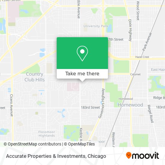 Accurate Properties & Investments map