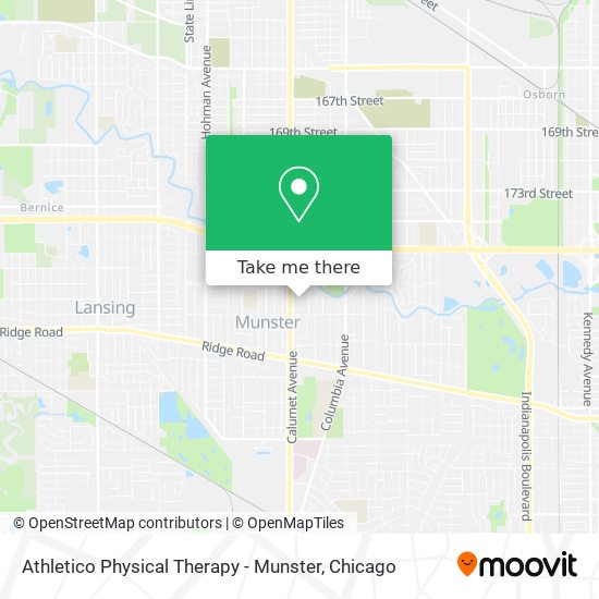 Mapa de Athletico Physical Therapy - Munster