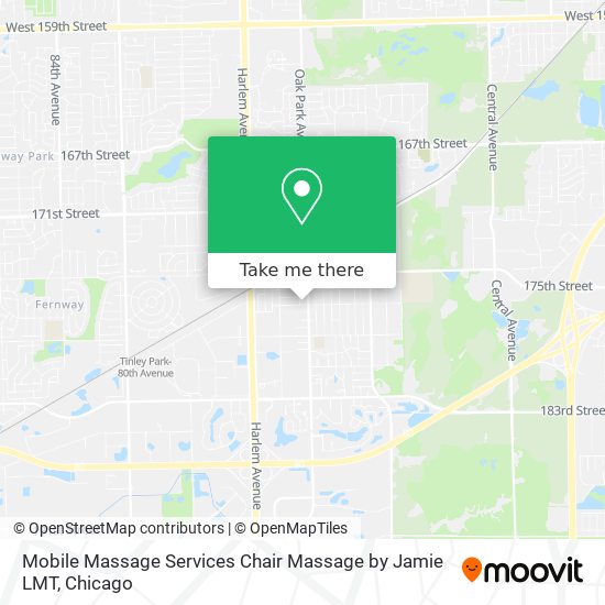 Mapa de Mobile Massage Services Chair Massage by Jamie LMT