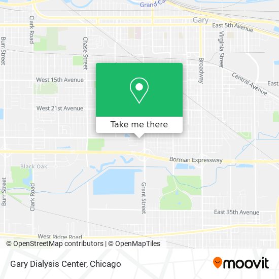 Gary Dialysis Center map