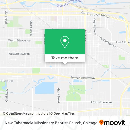 Mapa de New Tabernacle Missionary Baptist Church