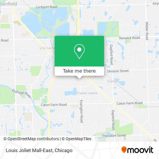 Louis Joliet Mall-East map