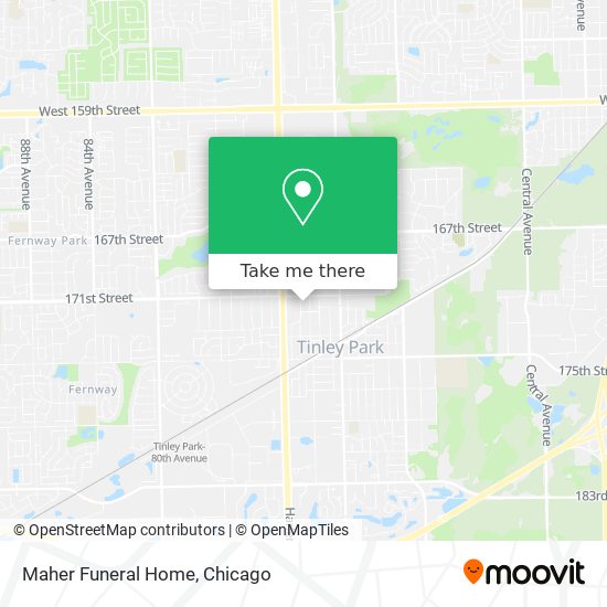 Maher Funeral Home map