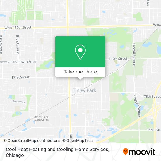 Cool Heat Heating and Cooling Home Services map