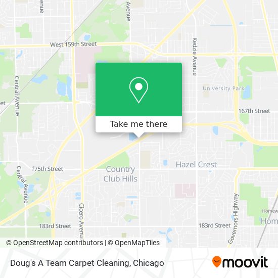 Doug's A Team Carpet Cleaning map