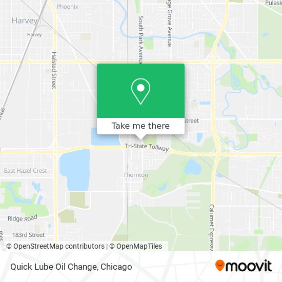 Mapa de Quick Lube Oil Change