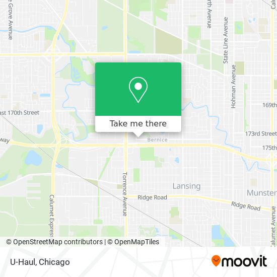 U-Haul map