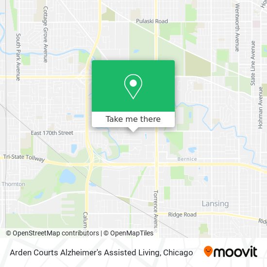 Arden Courts Alzheimer's Assisted Living map