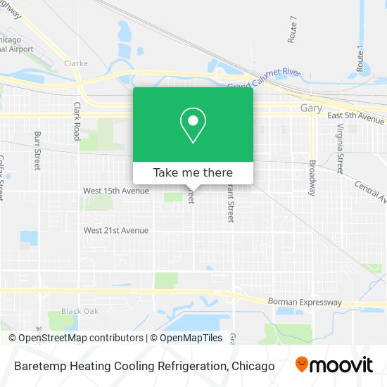 Mapa de Baretemp Heating Cooling Refrigeration