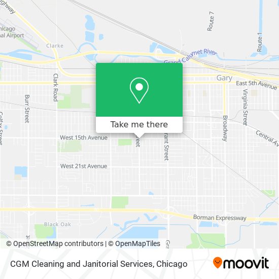 Mapa de CGM Cleaning and Janitorial Services