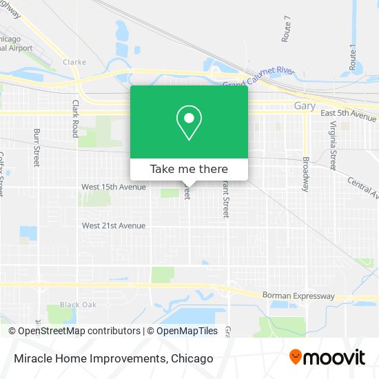 Miracle Home Improvements map