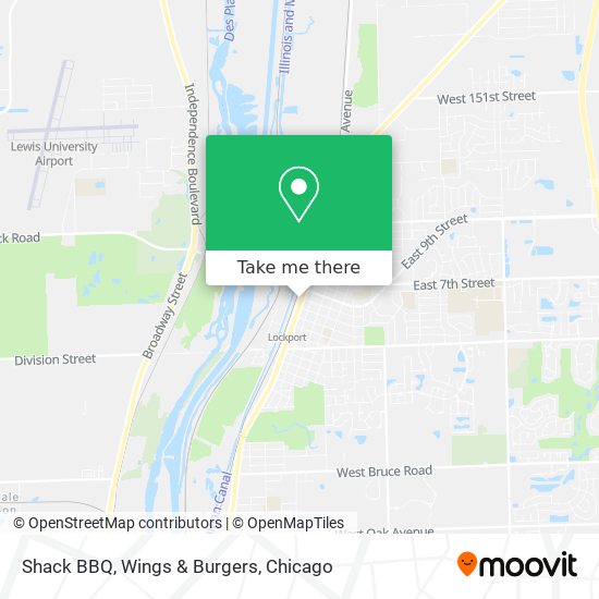 Mapa de Shack BBQ, Wings & Burgers